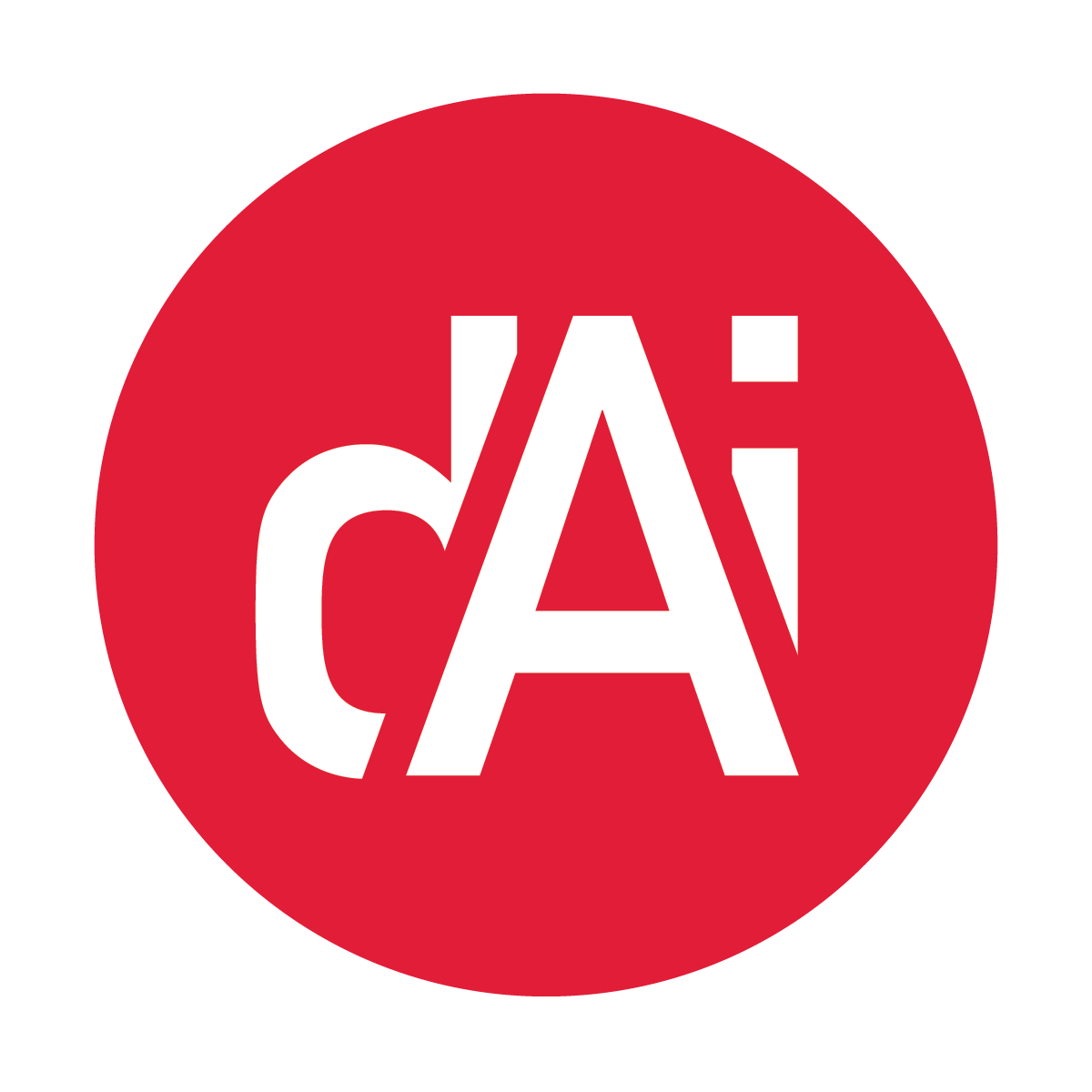 DAI circle logo, red