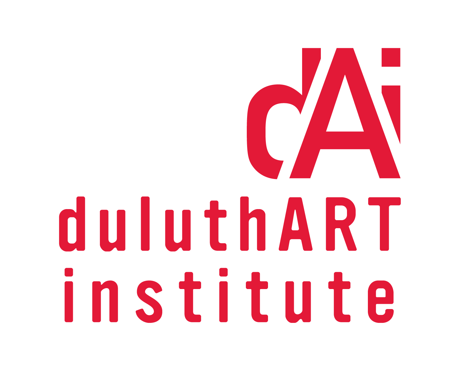 DAI stacked logo, red