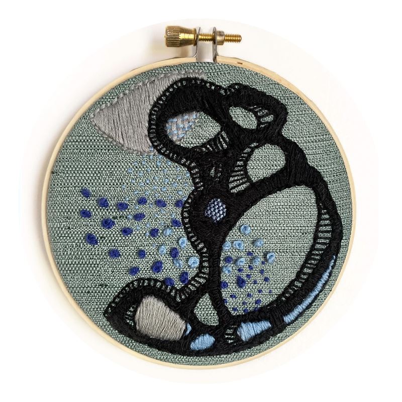 Embroidery in hoop by Alyssa Swanson